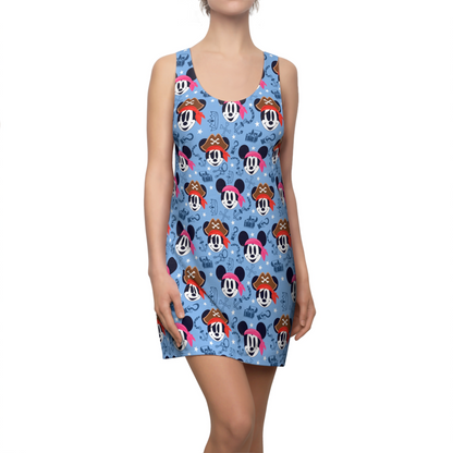 Mickey Pirate Dress, Mickey Minnie Pirate Pattern Costume
