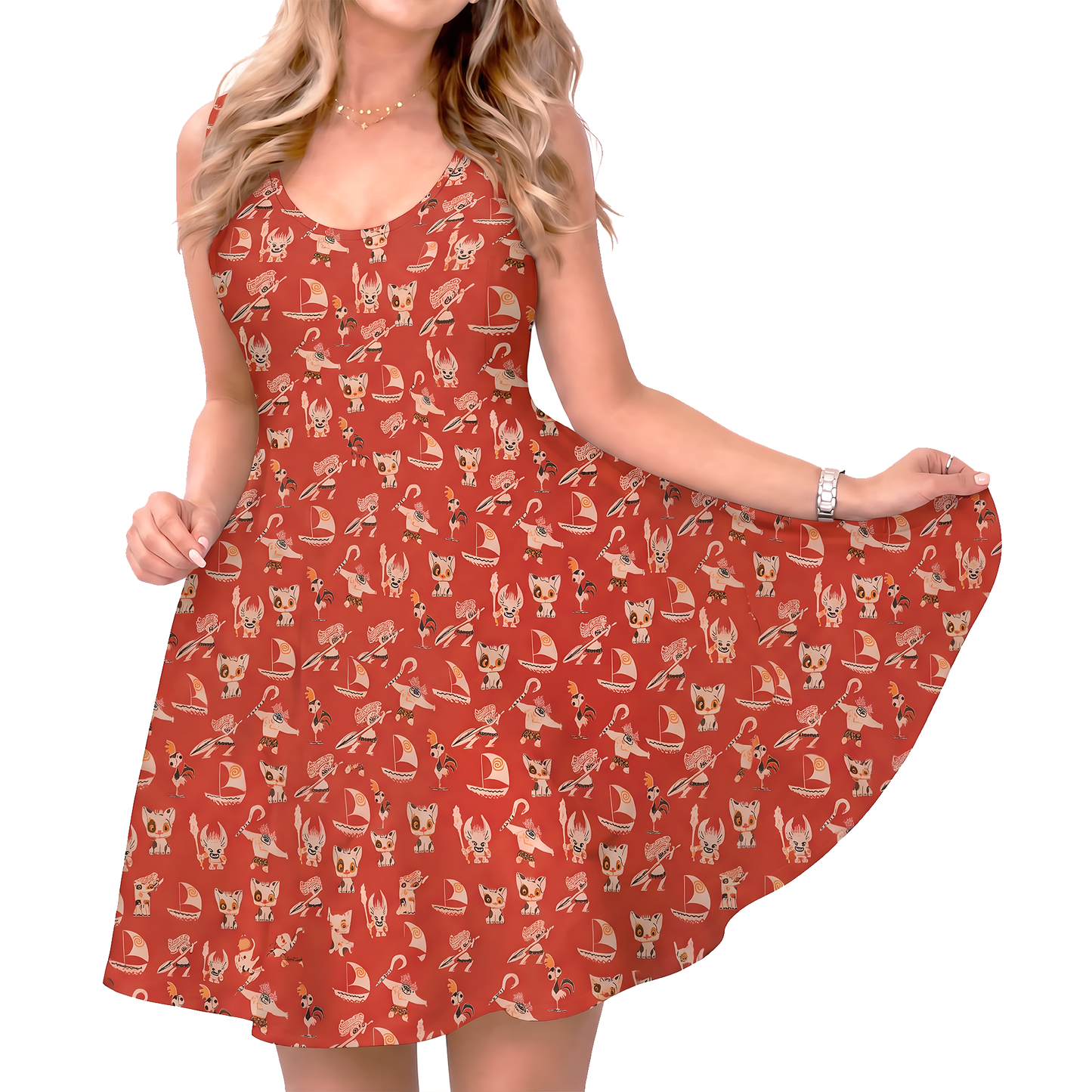Moana Dress, Moana Character Pattern Costume