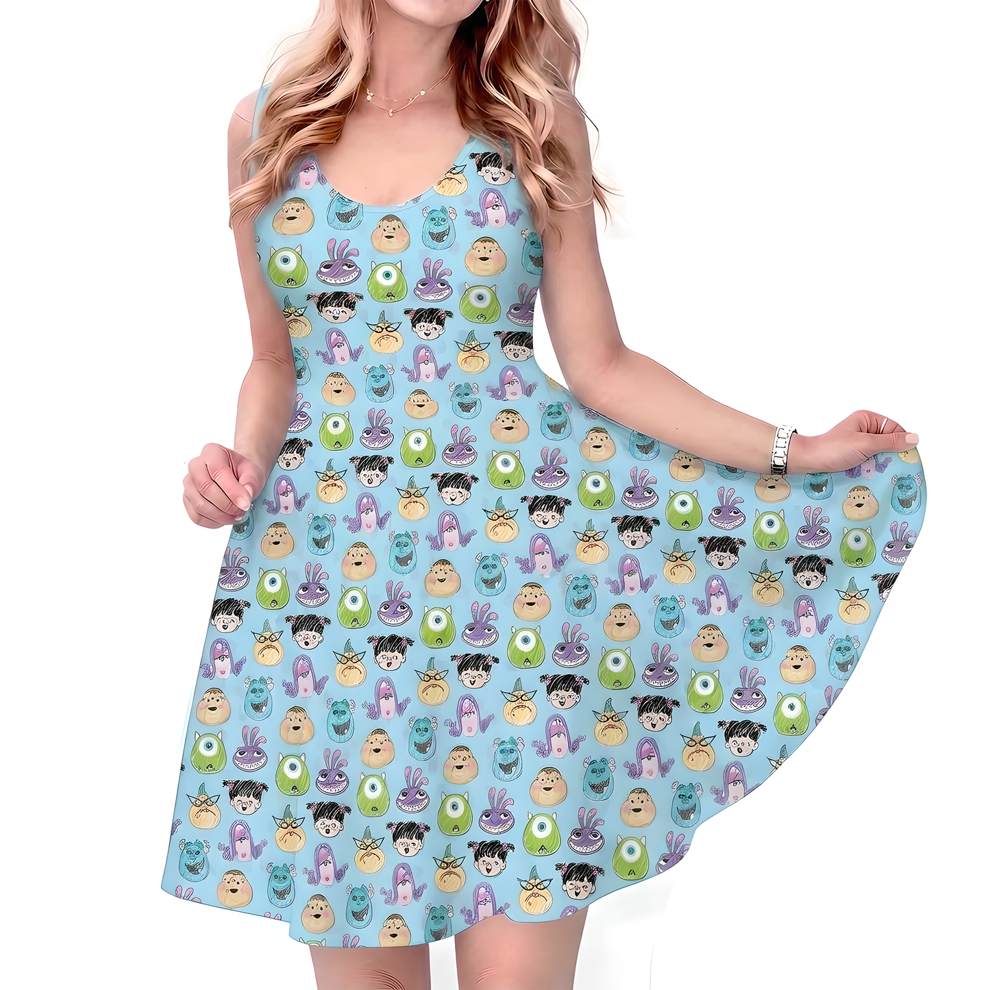Magical Theme Park Women's Dress, Monsters Inc Dress, Mike Sully Boo Celia Roz, Halloween Costume, Adult Theme Park Outfit, Vacation Athletic Dress