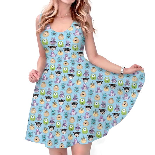 Magical Theme Park Women's Dress, Monsters Inc Dress, Mike Sully Boo Celia Roz, Halloween Costume, Adult Theme Park Outfit, Vacation Athletic Dress
