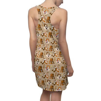 Disney Dress, Park Outfit, Animal Kingdom Dress, Twin Chipmunks Dress, Chip and Dale Dress, Rescue Rangers Outfit, Summer Vacation Apparel