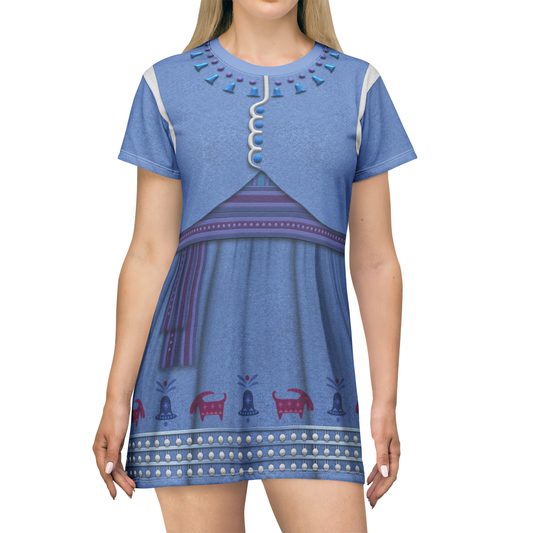 Anna Short Sleeve Dress, Olaf's Frozen Adventure Costume