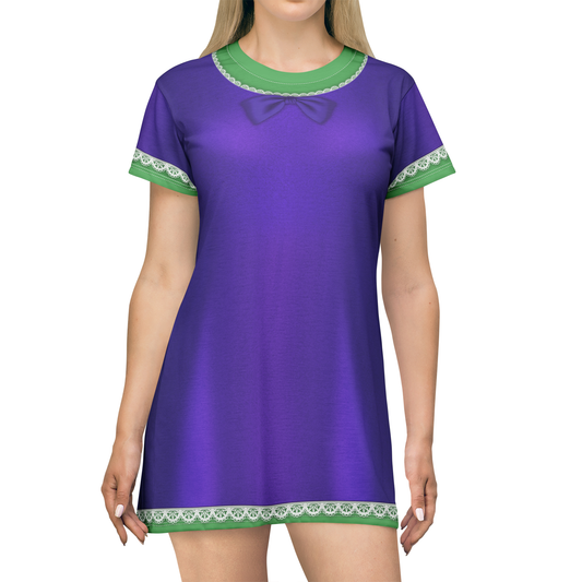 Disgust Pajamas Short Sleeve Dress, Inside Out 2 Costume