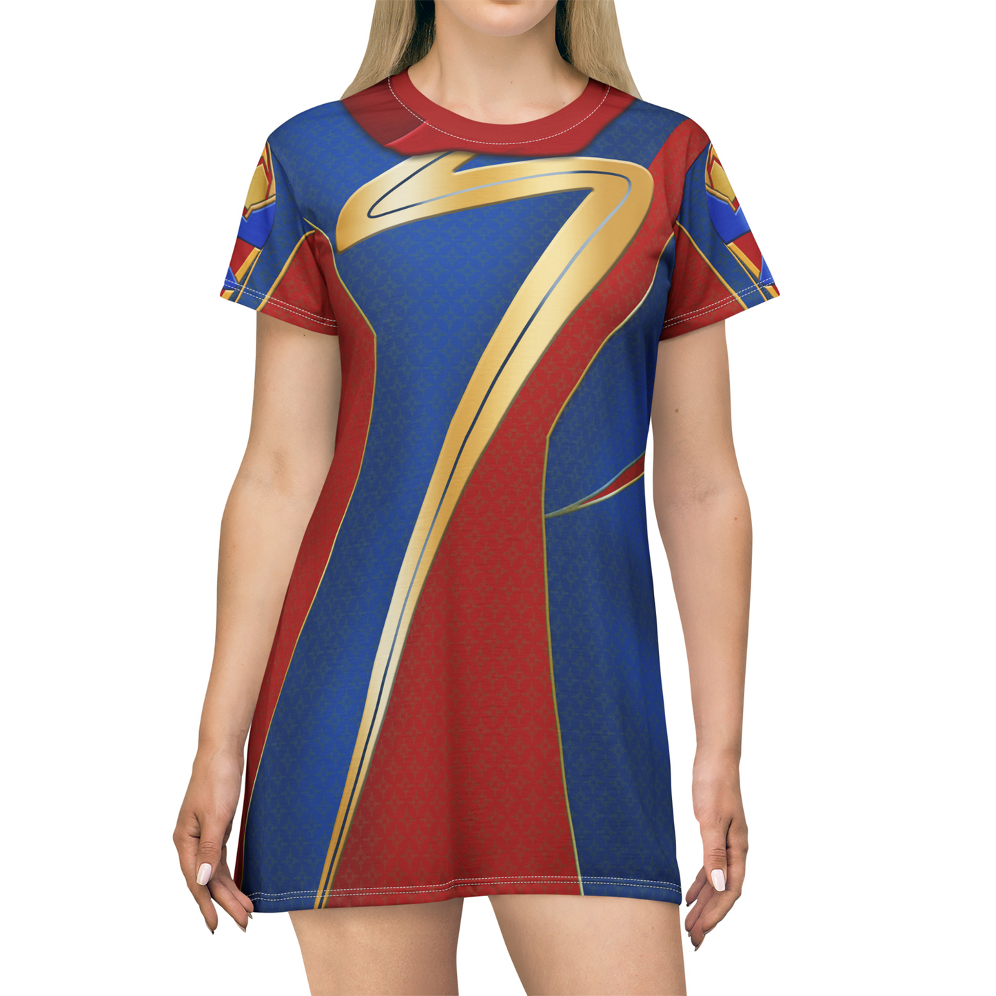 Ms. Marvel Short Sleeve Dress, The Marvels 2023 Costume