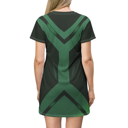 Lorna Dane Short Sleeve Dress, X-Men Costume