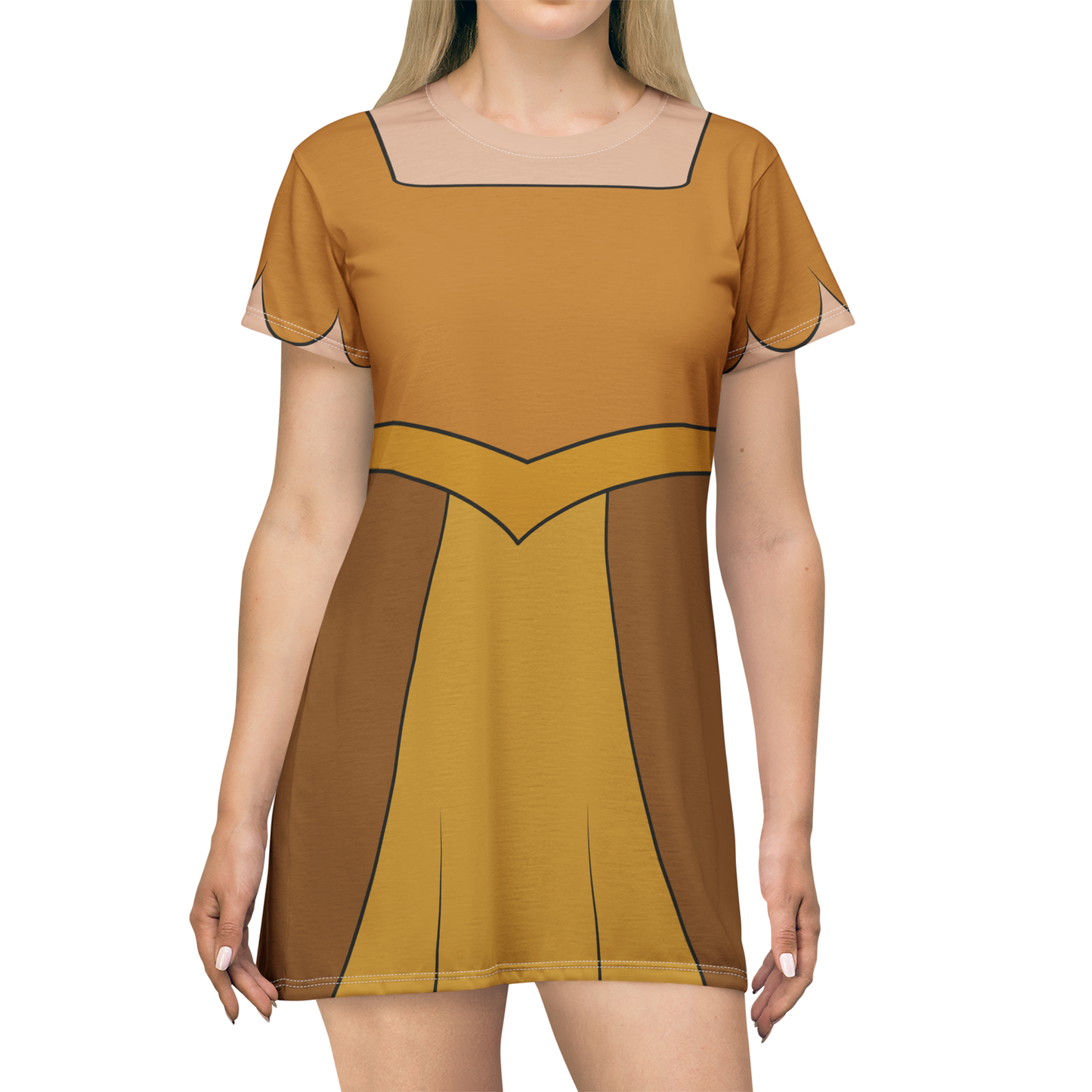 Golden Harp Short Sleeve Dress, Fun and Fancy Free Costume