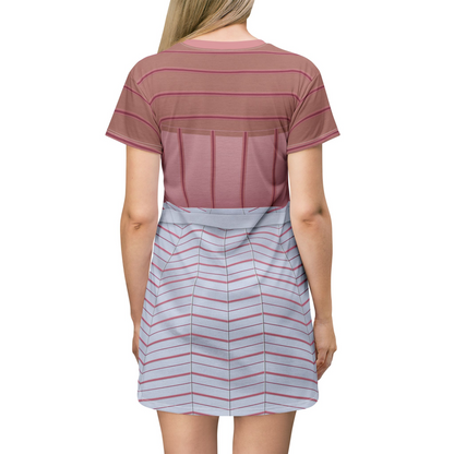 Glinda in Classroom Short Sleeve Dress, Wicked Character Inspired Costume