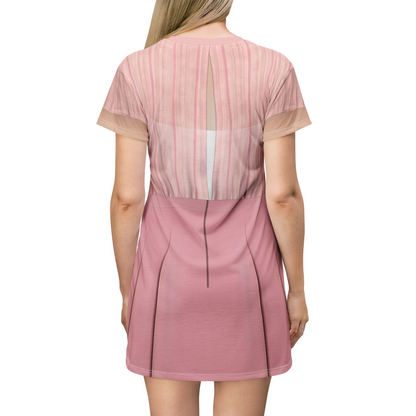 Glinda Defying Gravity Short Sleeve Dress, Wicked Character Inspired Costume