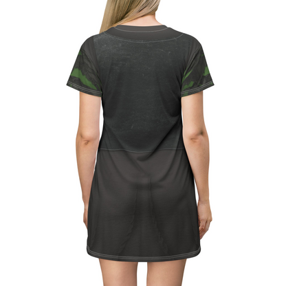 Elphaba Ozdust Short Sleeve Dress, Wicked Character Inspired Costume