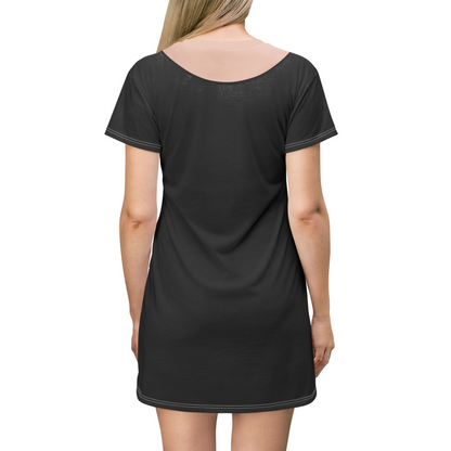 Addams Mom Short Sleeve Dress, Halloween Comedy Movies Costume