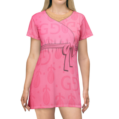 Judith Pink Short Sleeve Dress, Zootopia 2 Character Inspired Costume
