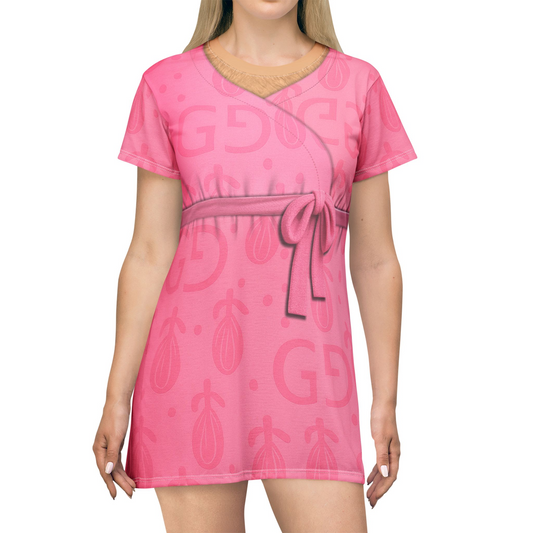 Judith Pink Short Sleeve Dress, Zootopia 2 Character Inspired Costume