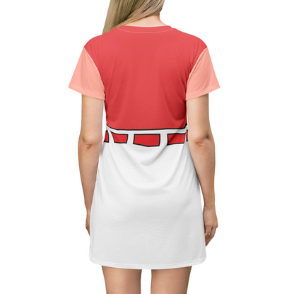 Candace Short Sleeve Dress, Phineas and Ferb Character Inspired Costume