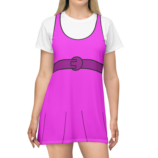 Isabella Short Sleeve Dress, Phineas and Ferb Character Inspired Costume