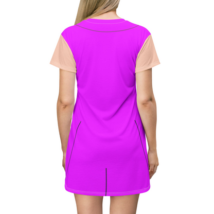 Gretel Pink Short Sleeve Dress, Zootopia 2 Character Inspired Costume