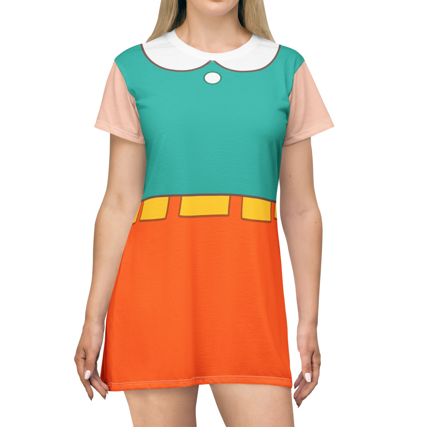 Gretel Green Short Sleeve Dress, Hamster & Gretel Character Inspired Costume