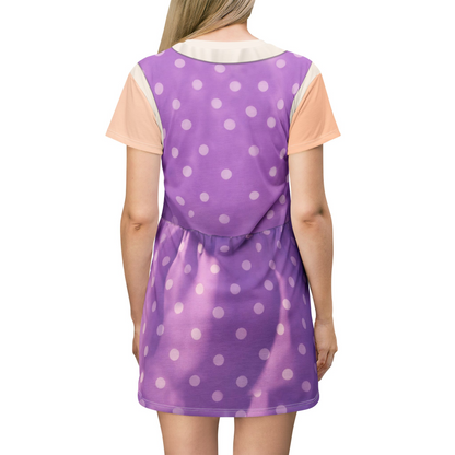 Harmony Pink Polka Dots Short Sleeve Dress, Toy Story Costume