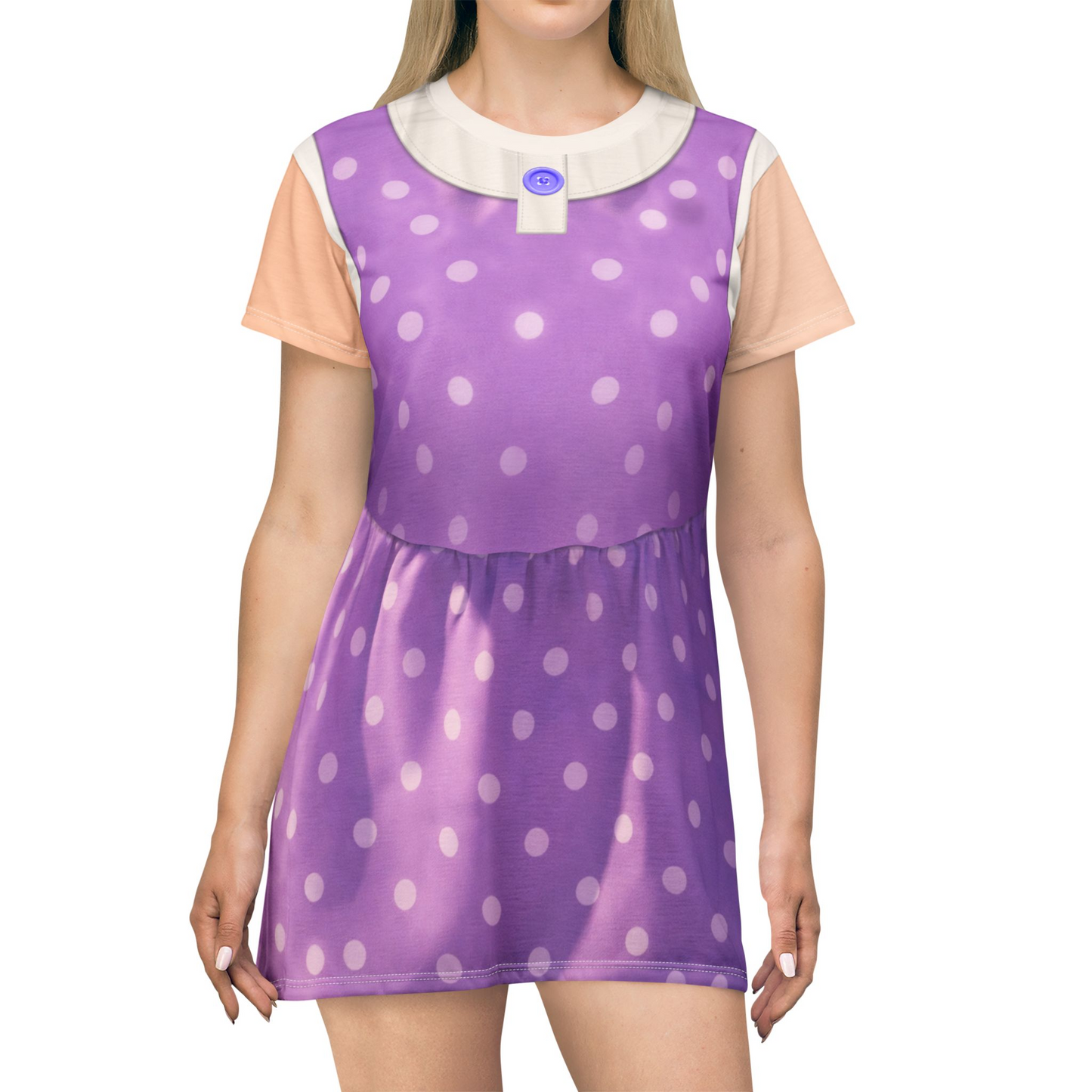 Harmony Pink Polka Dots Short Sleeve Dress, Toy Story Costume