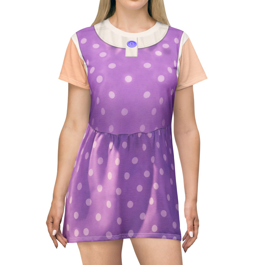 Harmony Pink Polka Dots Short Sleeve Dress, Toy Story Costume