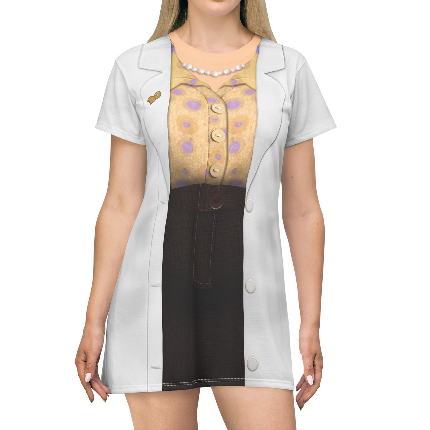 Dr. Sam Short Sleeve Dress, Hoppers Character Inspired Costume