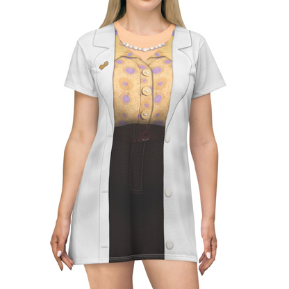 Dr. Sam Short Sleeve Dress, Hoppers Character Inspired Costume