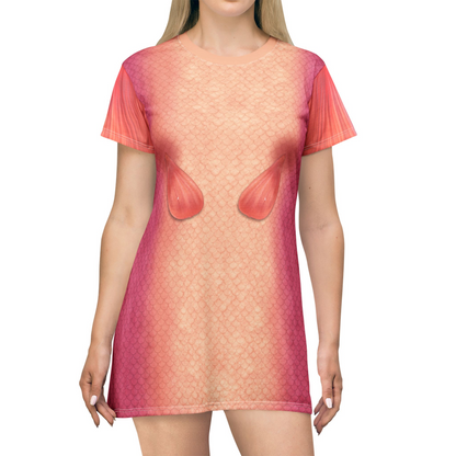 Fish Queen Short Sleeve Dress, Hoppers Character Inspired Costume