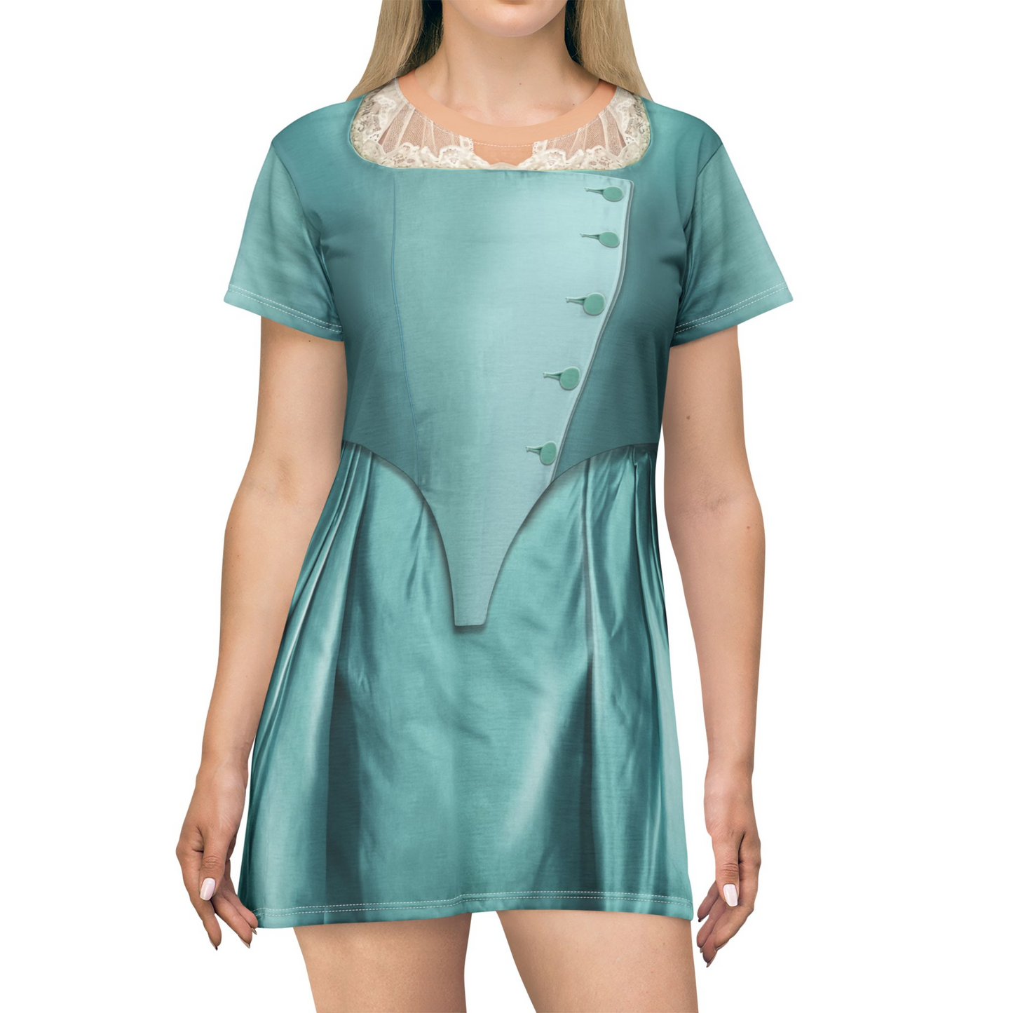 Elizabeth Schuyle Short Sleeve Dress, Hamilton Musical Costume