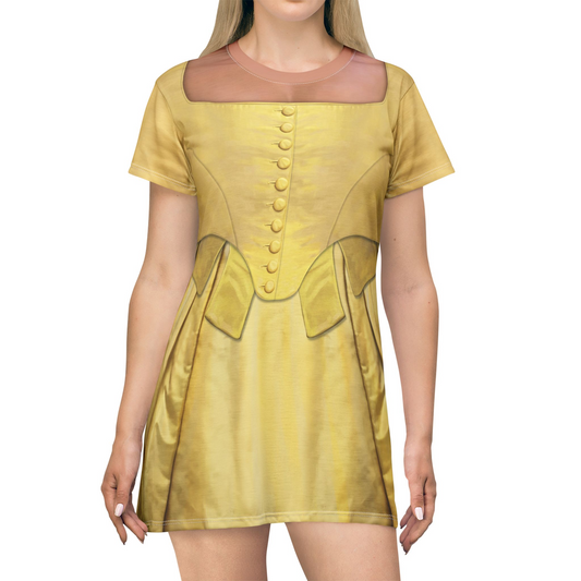 Peggy Schuyler Short Sleeve Dress, Hamilton Musical Costume