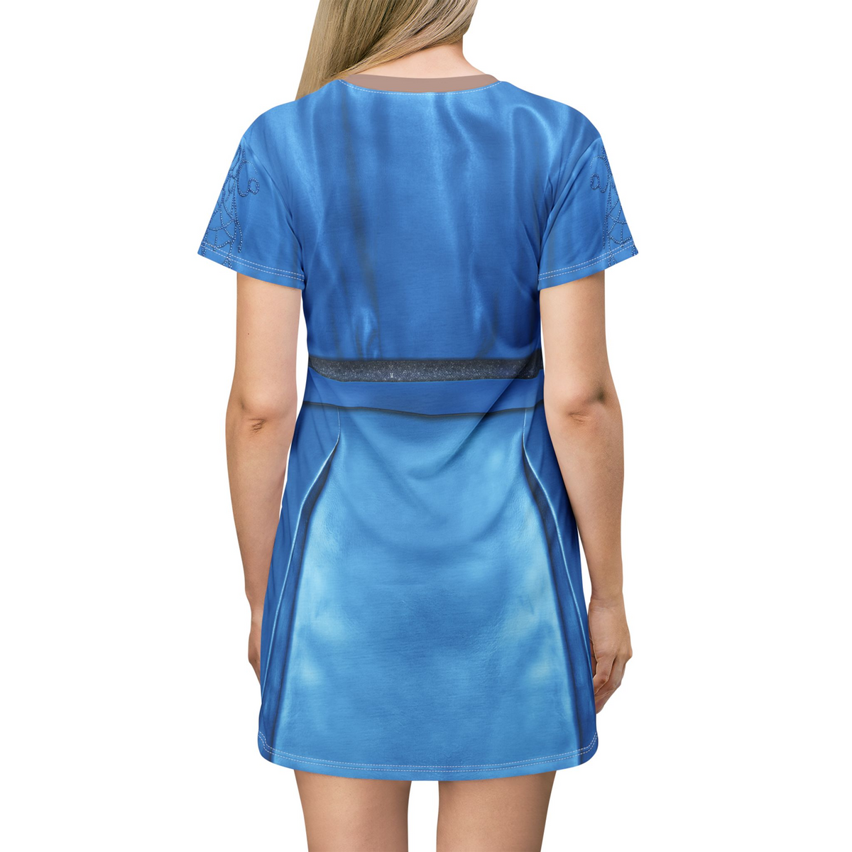 Chloe Charming Blue Jacket Short Sleeve Dress, Descendants 5 Wicked Wonderland Costume