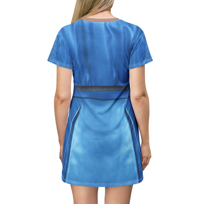 Chloe Charming Blue Jacket Short Sleeve Dress, Descendants 5 Wicked Wonderland Costume