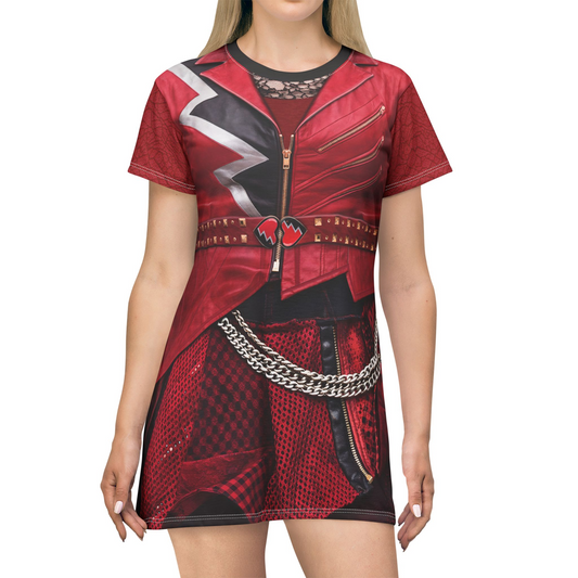 Princess Red Short Sleeve Dress, Descendants 5 Wicked Wonderland Costume
