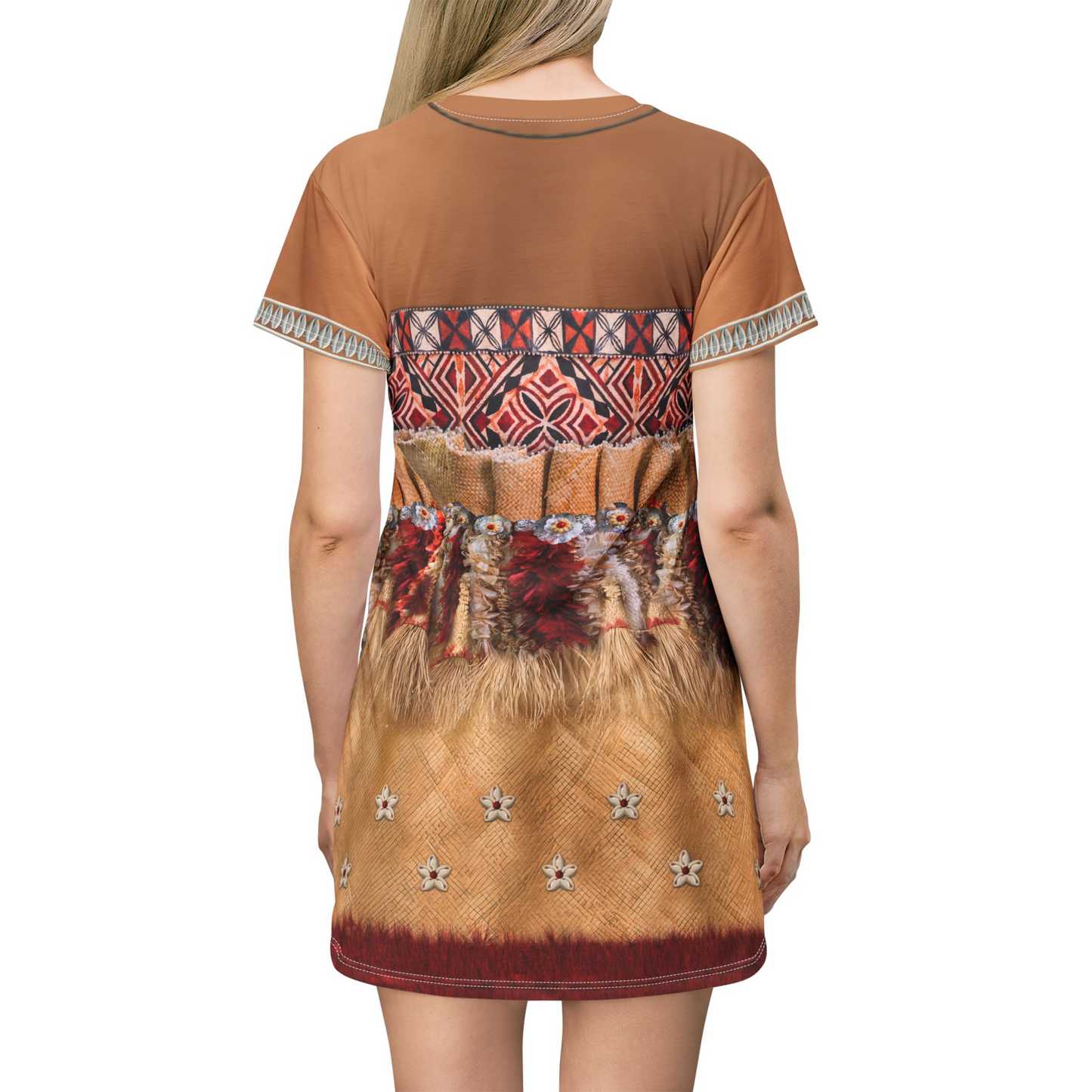 Moana Chief Ceremonial Short Sleeve Dress, Moana Live Action Costume