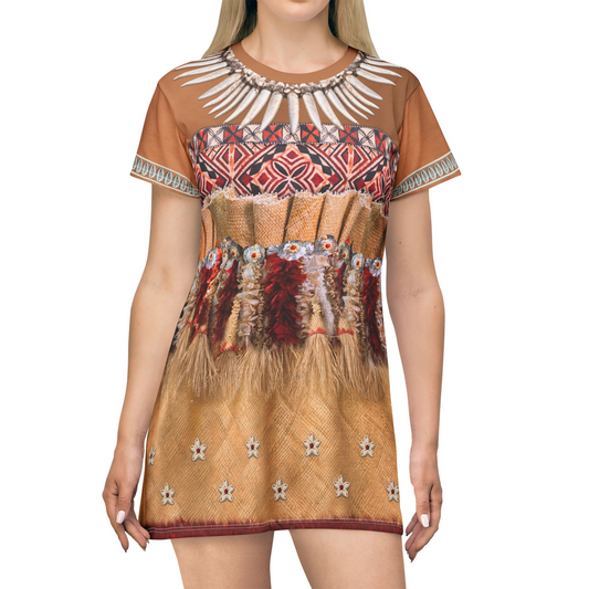 Moana Chief Ceremonial Short Sleeve Dress, Moana Live Action Costume