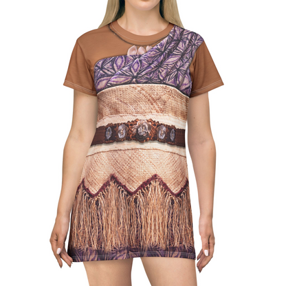 Sina Short Sleeve Dress, Moana Live Action Costume