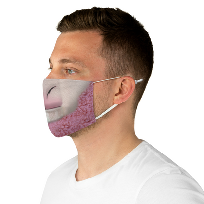 Pink Sheep Colth Face Mask, The Overworld Animal Character Inspired Costume