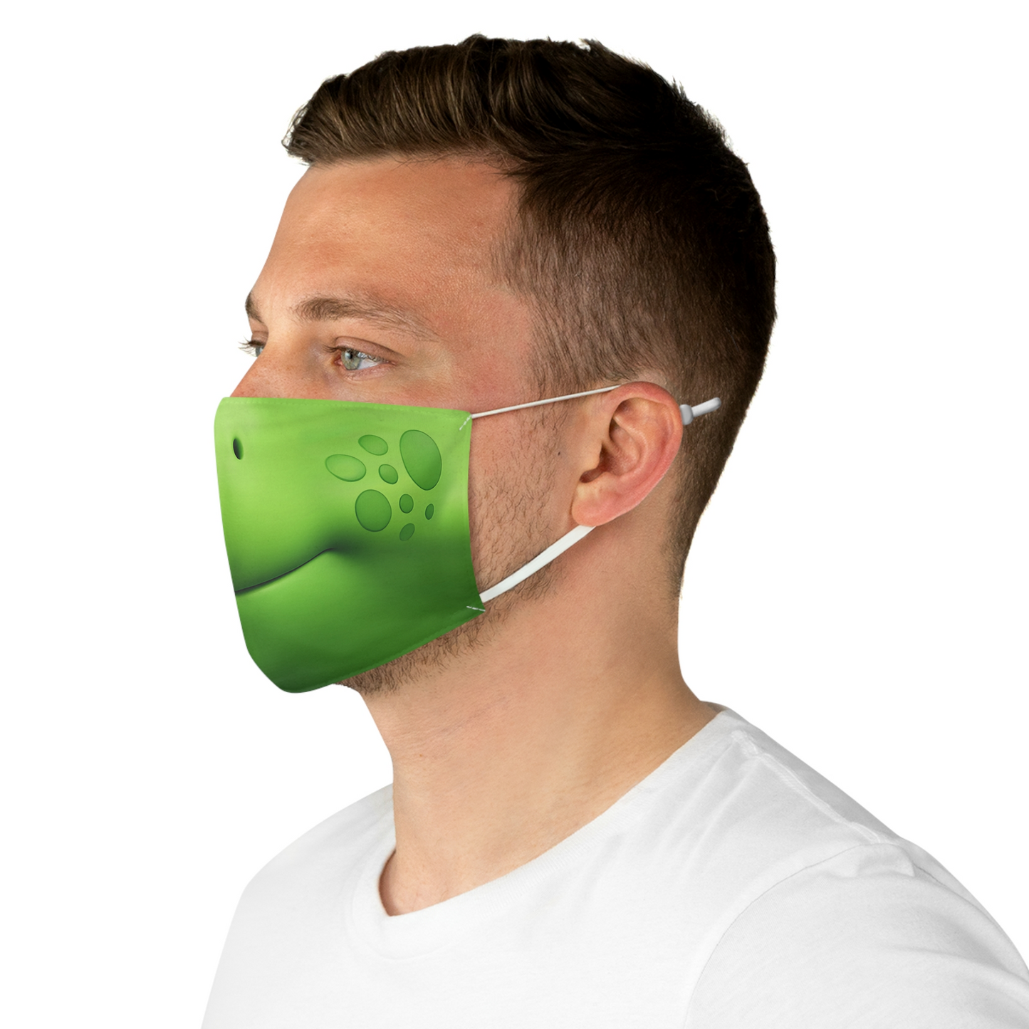 Shelly Green Turtle Colth Face Mask, RoboGobo Inspired Costume