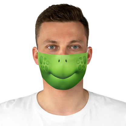 Shelly Green Turtle Colth Face Mask, RoboGobo Inspired Costume