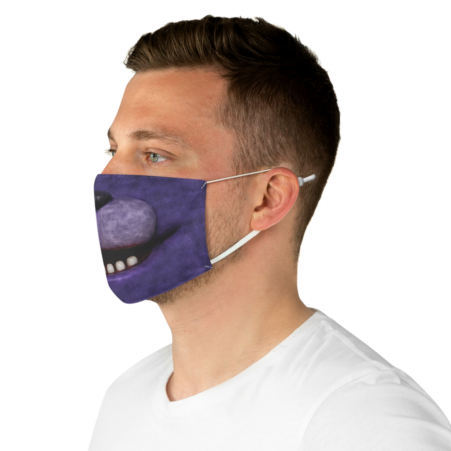 Rabbit Animatronic Purple Face Mask, FNAF Costume