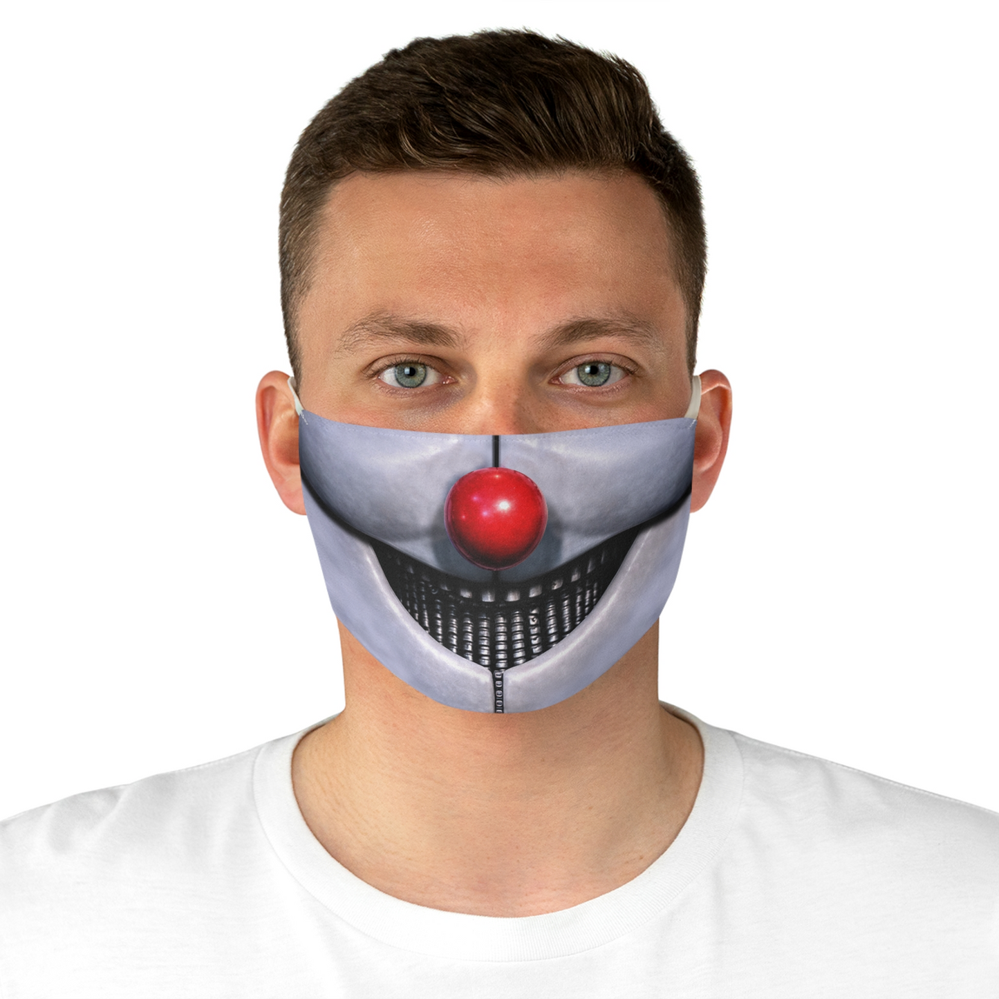 Twisted Animatronic Silver Face Mask, FNAF Costume