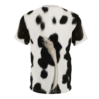 Holstein Cow Shirt, Animal Halloween Costume, Dairy Cow Black and White Cosplay, Funny Farm Costume, Animal Lover Gift, Adult Costumes
