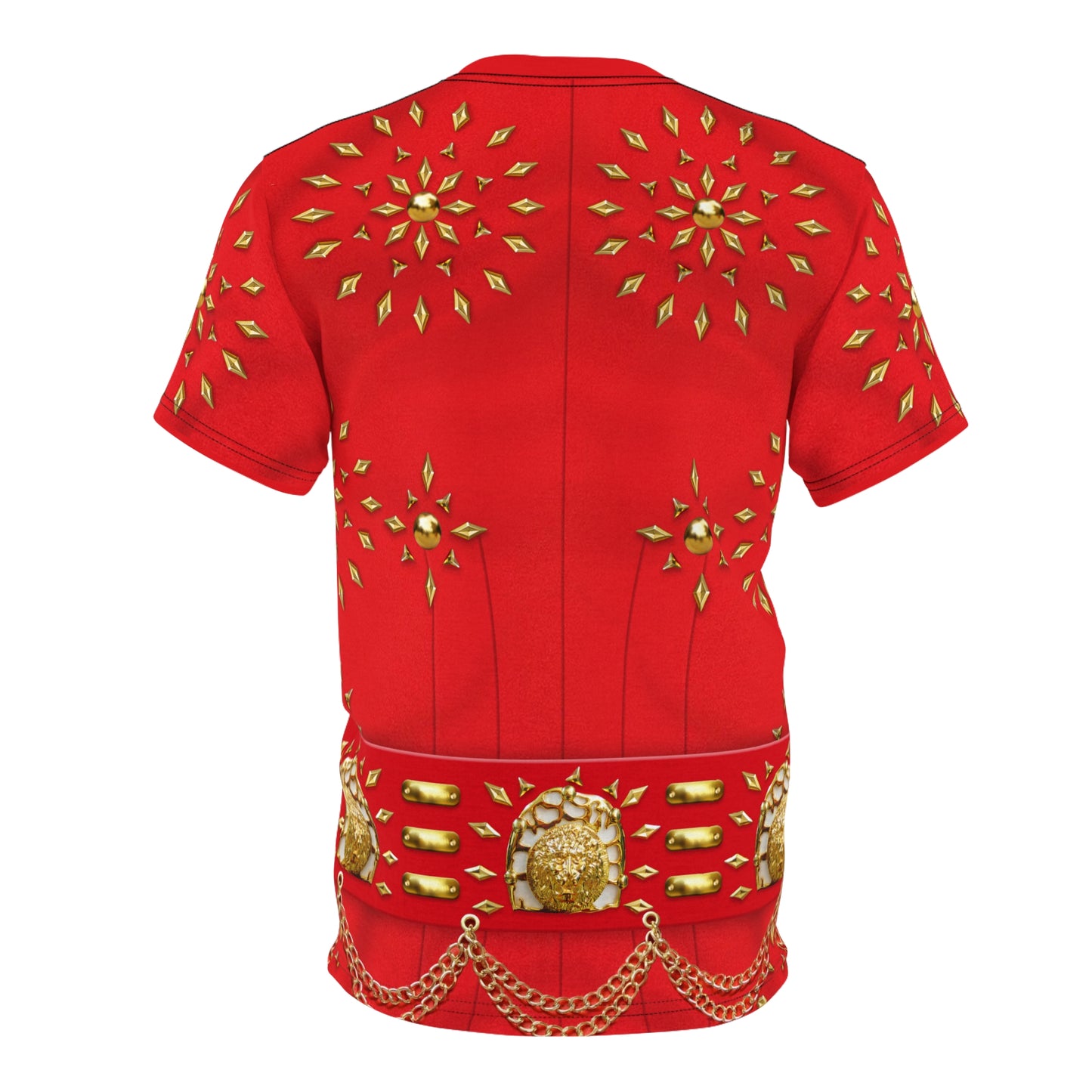 King of Rock Red & Gold Matador Shirt, Rock and Roll Legend Singer Inspired Costume