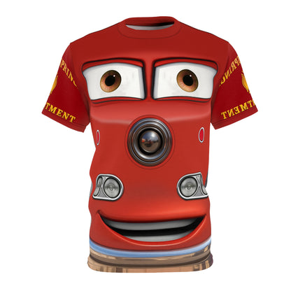 Red Cars Fire Truck Shirt, Cars Character Costume