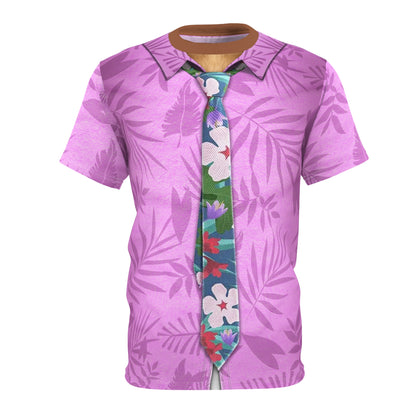 Nick Wilde Pink Hawaiian Shirt, Zootopia 2 Character Inspired Costume