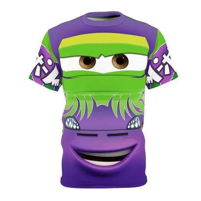 Wingo Cars Purple Green Shirt, Cars Character Costume
