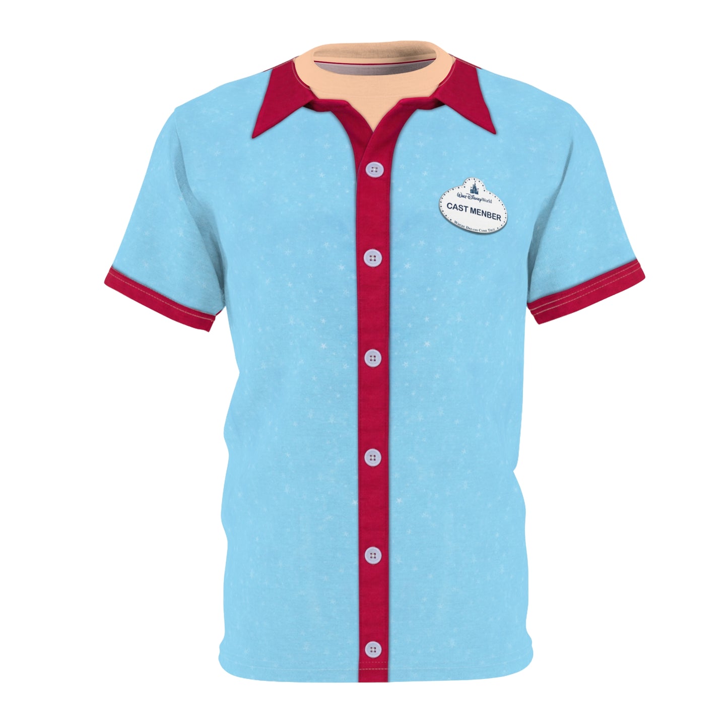 Main Street USA Uniform Shirt, Disney Cast Member Costume
