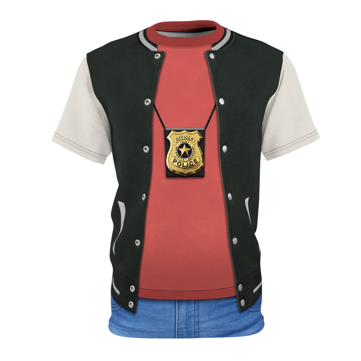 Gene Zebrowski Police Shirt, Zootopia 2 Character Inspired Costume