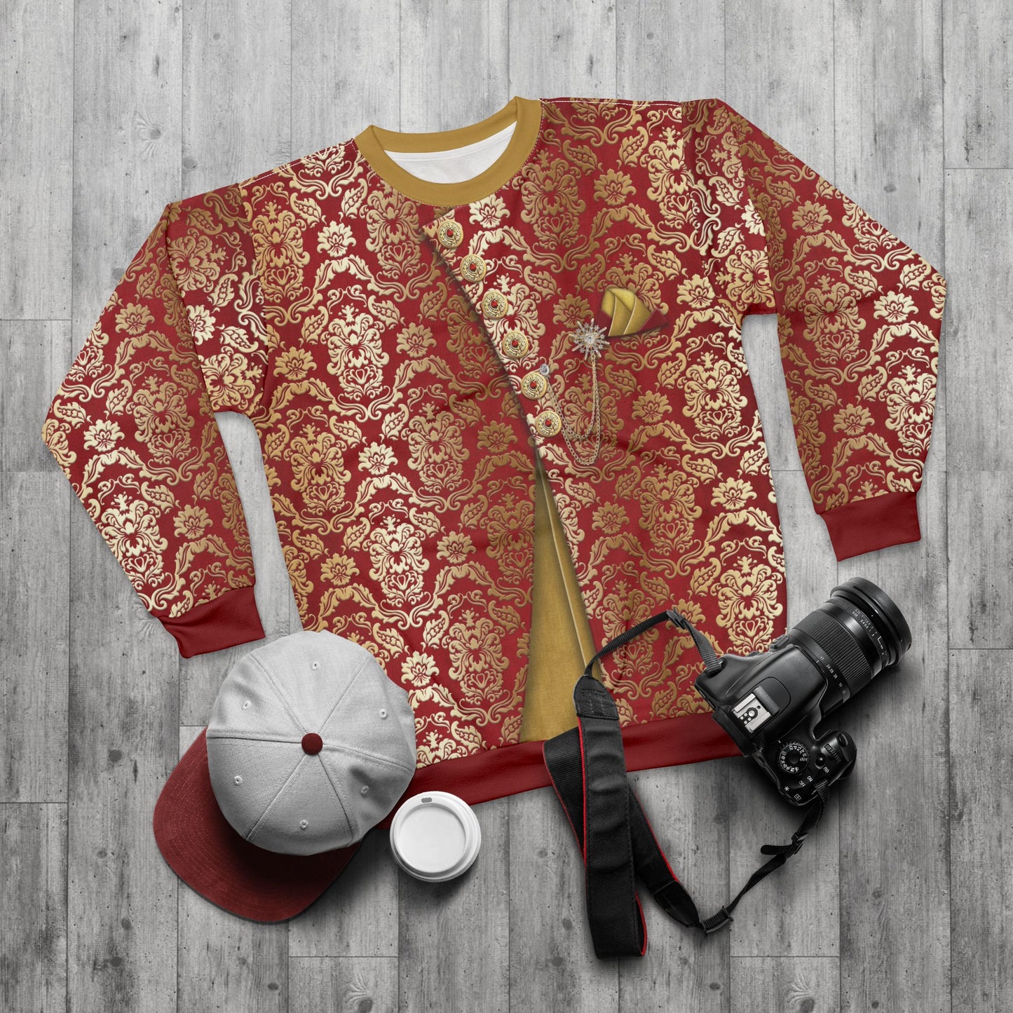 Sultan Aladdin Long Sleeve Shirt, Descendants 4 The Rise of Red Costume