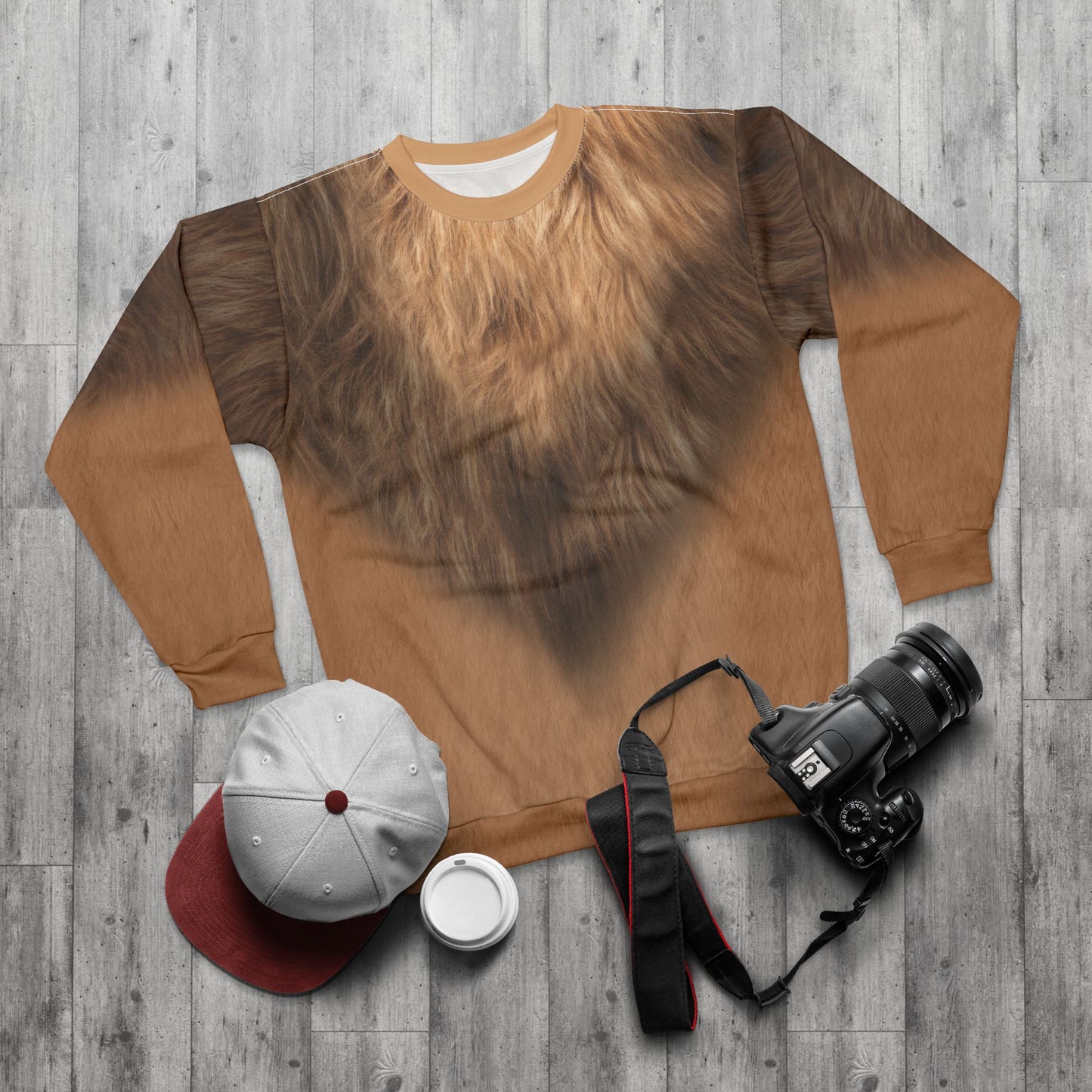 Obasi Long Sleeve Shirt, Mufasa Inspired Character Costume