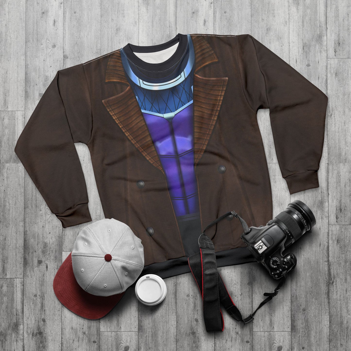 Gambit Long Sleeve Shirt, Deadpool & Wolverine Costume