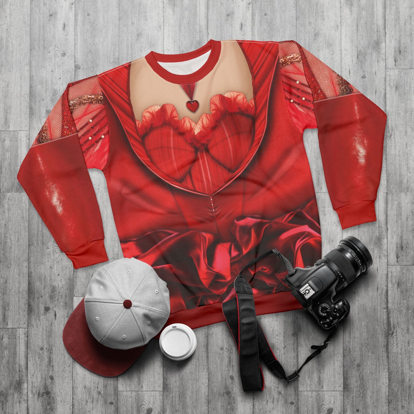 Queen of Hearts Long Sleeve Shirt, Descendants 4 The Rise of Red Costume